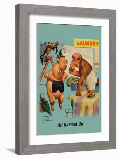 All Burned Up-Lawson Wood-Framed Art Print