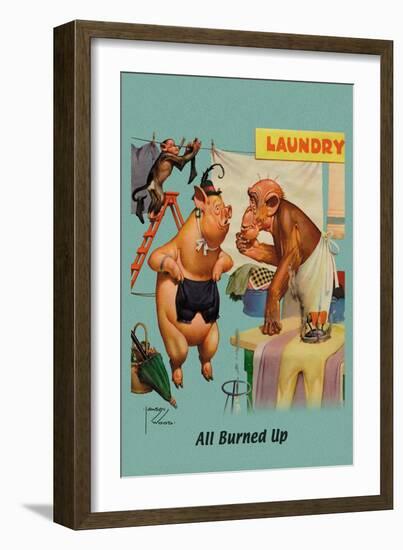 All Burned Up-Lawson Wood-Framed Art Print