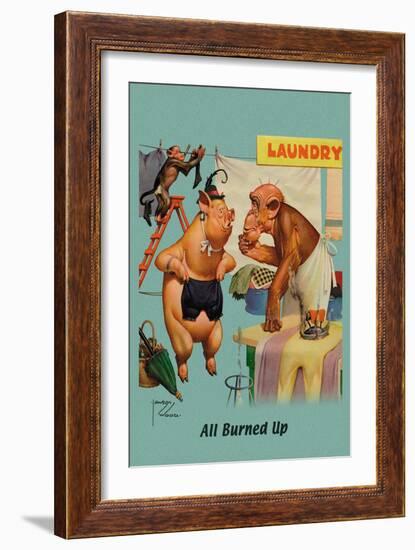 All Burned Up-Lawson Wood-Framed Art Print