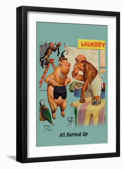 All Burned Up-Lawson Wood-Framed Art Print