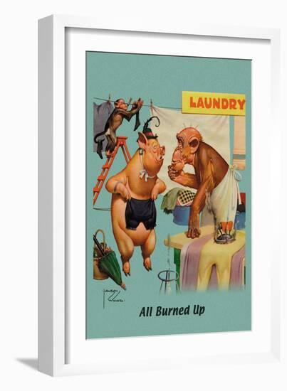 All Burned Up-Lawson Wood-Framed Art Print