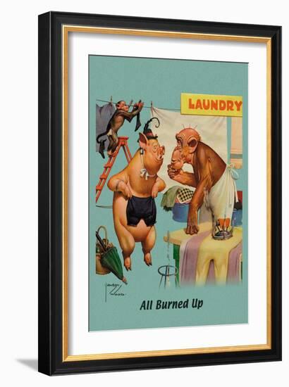 All Burned Up-Lawson Wood-Framed Art Print