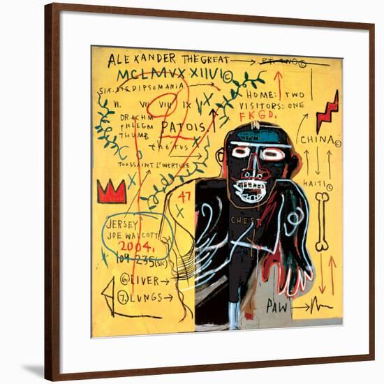 All Coloured Cast (Part Iii)-Jean-Michel Basquiat-Framed Giclee Print