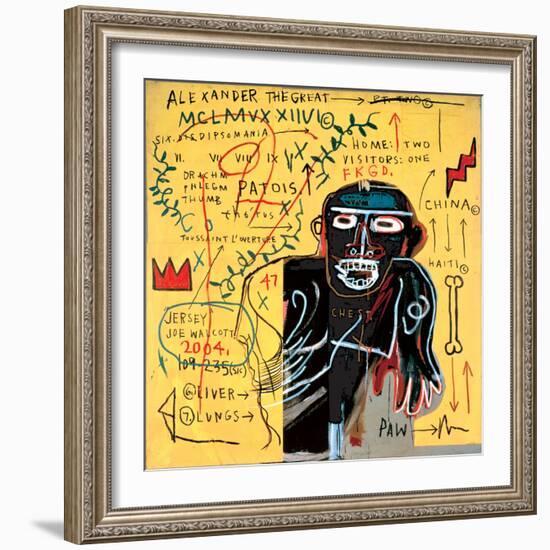 All Coloured Cast (Part Iii)-Jean-Michel Basquiat-Framed Giclee Print