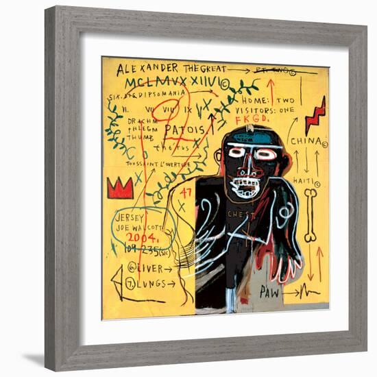 All Coloured Cast (Part Iii)-Jean-Michel Basquiat-Framed Giclee Print