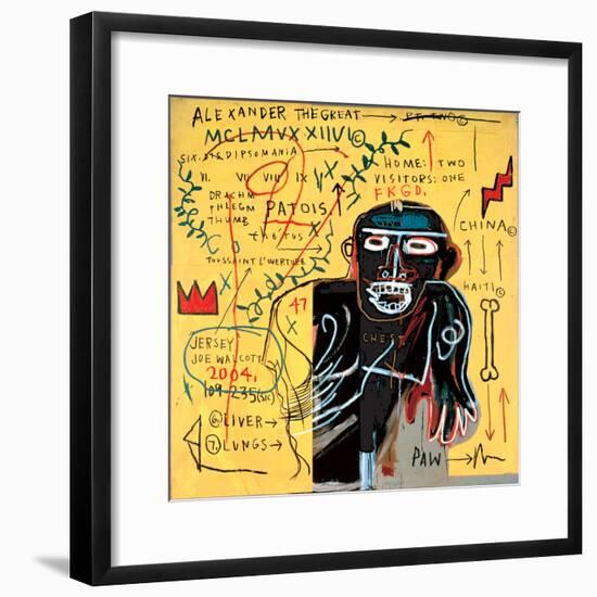 All Coloured Cast (Part Iii)-Jean-Michel Basquiat-Framed Giclee Print