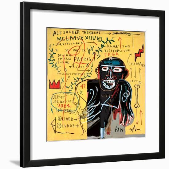 All Coloured Cast (Part Iii)-Jean-Michel Basquiat-Framed Giclee Print