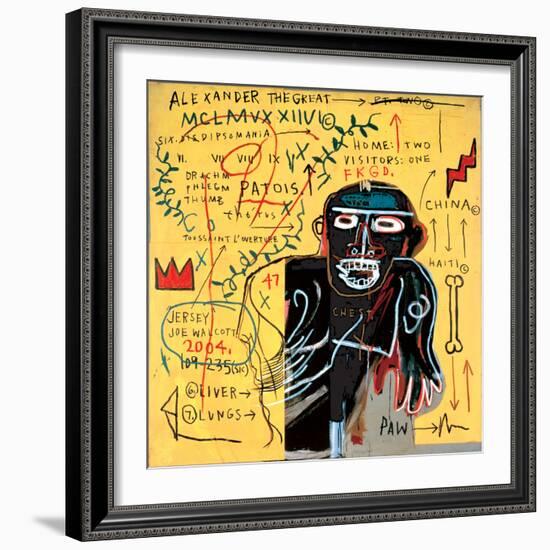 All Coloured Cast (Part Iii)-Jean-Michel Basquiat-Framed Giclee Print