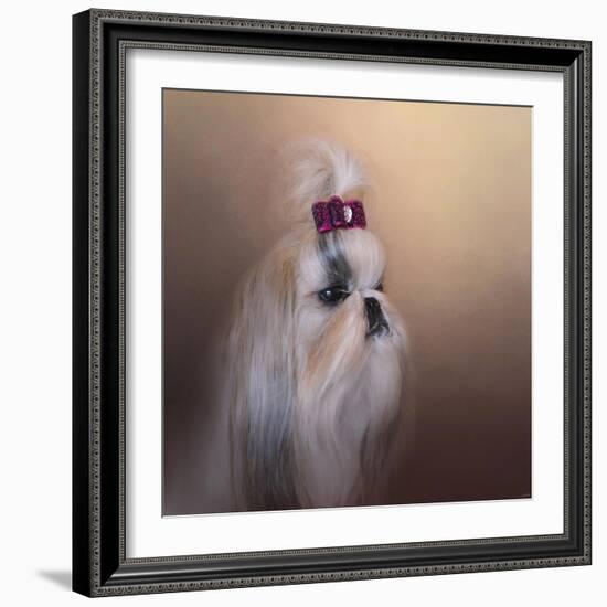 All Dolled Up Shih Tzu-Jai Johnson-Framed Giclee Print