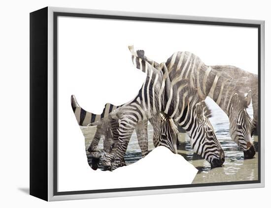 All Down at the Watering Hole-James Hager-Framed Premier Image Canvas