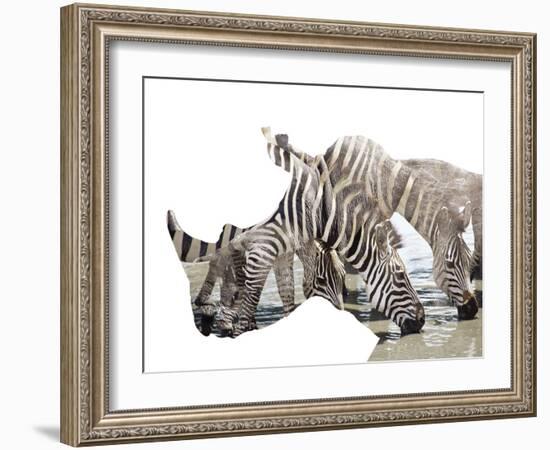 All Down at the Watering Hole-James Hager-Framed Photographic Print