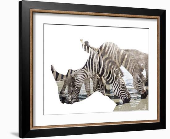 All Down at the Watering Hole-James Hager-Framed Photographic Print