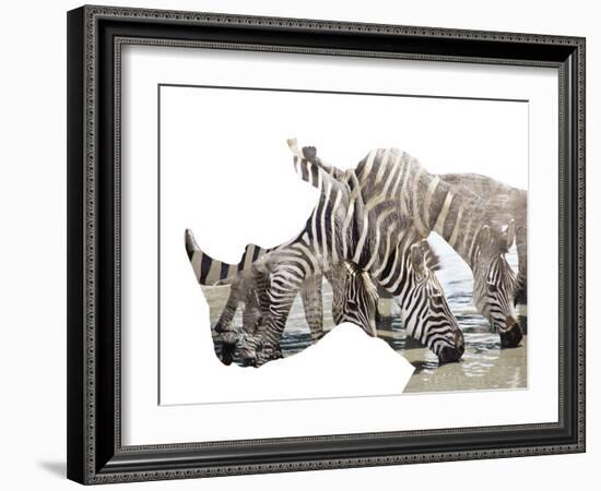 All Down at the Watering Hole-James Hager-Framed Photographic Print