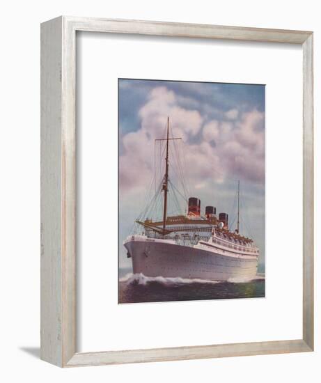 'All Electric from Stem to Stern - The Monarch of Bermuda', 1937-Unknown-Framed Giclee Print