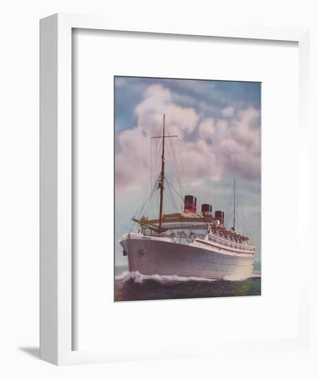 'All Electric from Stem to Stern - The Monarch of Bermuda', 1937-Unknown-Framed Giclee Print