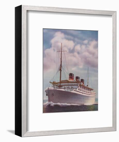 'All Electric from Stem to Stern - The Monarch of Bermuda', 1937-Unknown-Framed Giclee Print