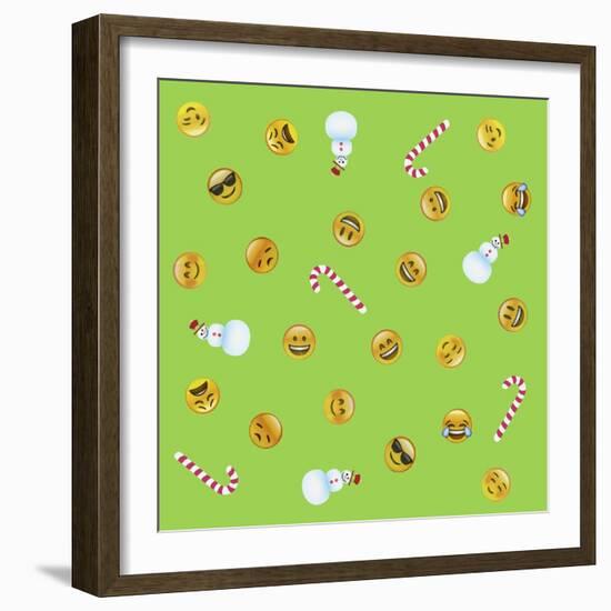 All Emoji Scramble I-Ali Lynne-Framed Giclee Print