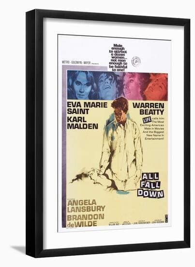 All Fall Down, from Top: Eva Marie Saint, Warren Beatty, 1962-null-Framed Art Print