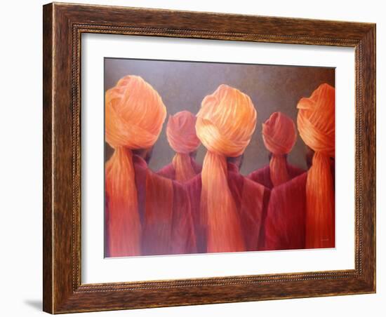 All Five Heads-Lincoln Seligman-Framed Giclee Print