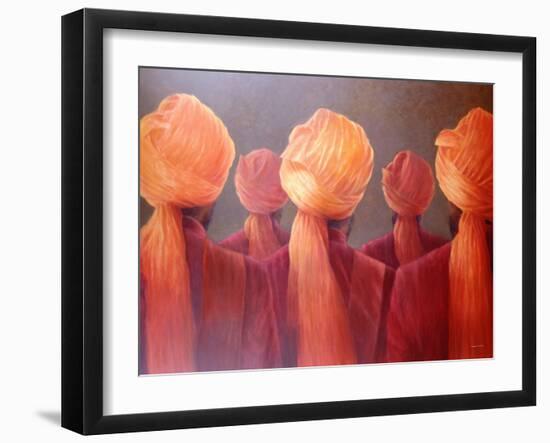 All Five Heads-Lincoln Seligman-Framed Giclee Print