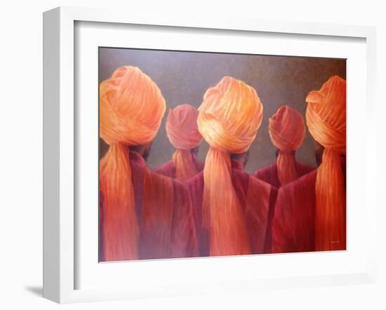 All Five Heads-Lincoln Seligman-Framed Giclee Print