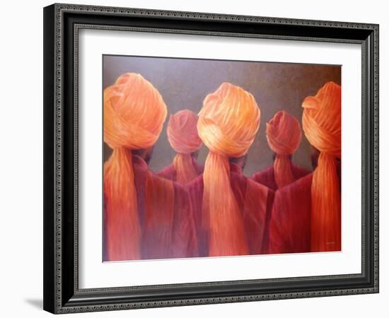 All Five Heads-Lincoln Seligman-Framed Giclee Print