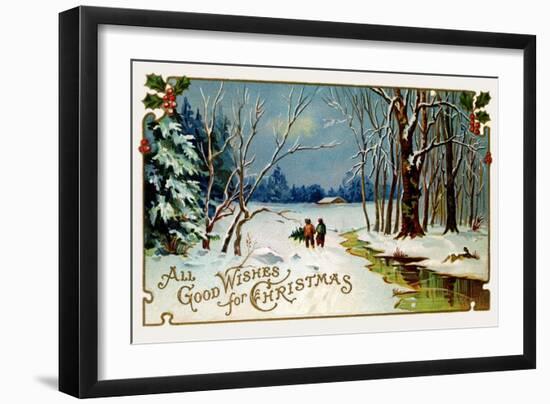 All Good Wishes for Christmas-null-Framed Art Print