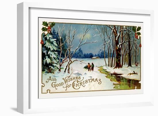 All Good Wishes for Christmas-null-Framed Art Print