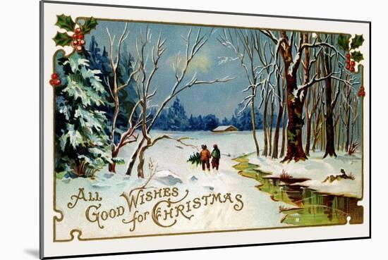 All Good Wishes for Christmas-null-Mounted Art Print