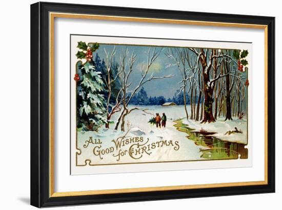 All Good Wishes for Christmas-null-Framed Art Print