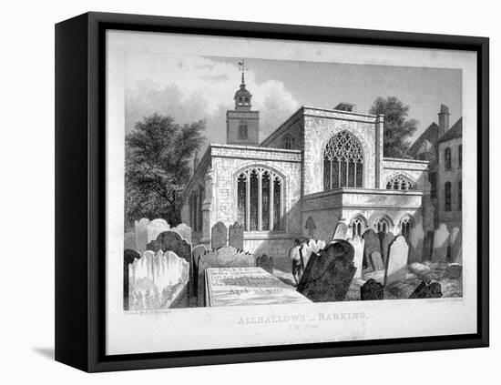 All Hallows-By-The-Tower Church, London, 1837-John Le Keux-Framed Premier Image Canvas