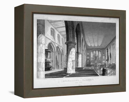 All Hallows-By-The-Tower Church, London, C1837-John Le Keux-Framed Premier Image Canvas