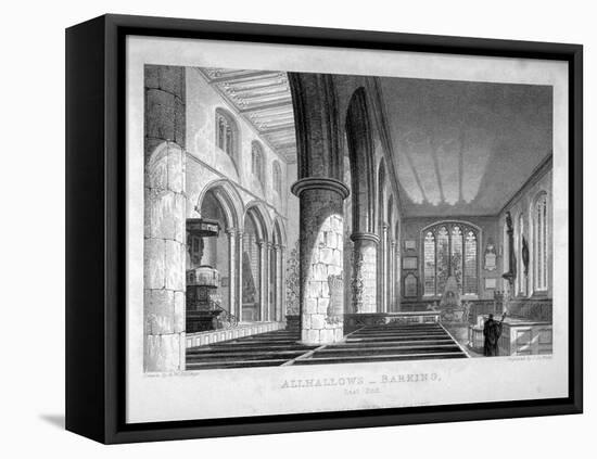 All Hallows-By-The-Tower Church, London, C1837-John Le Keux-Framed Premier Image Canvas