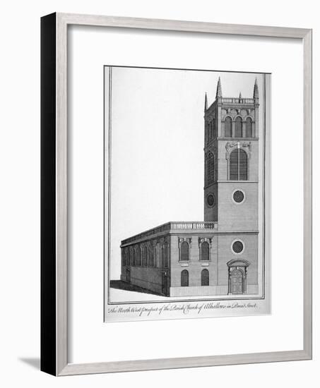 All Hallows Church, Bread Street, London, 1750-Benjamin Cole-Framed Giclee Print