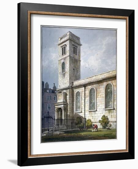 All Hallows Church, Lombard Street, London, 1811-George Shepherd-Framed Giclee Print