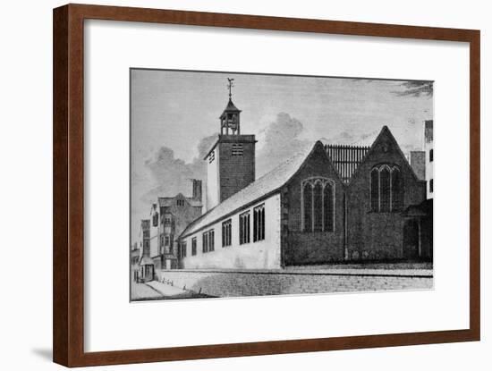 All Hallows Church, London Wall, City of London, c1901 (1906)-Unknown-Framed Giclee Print