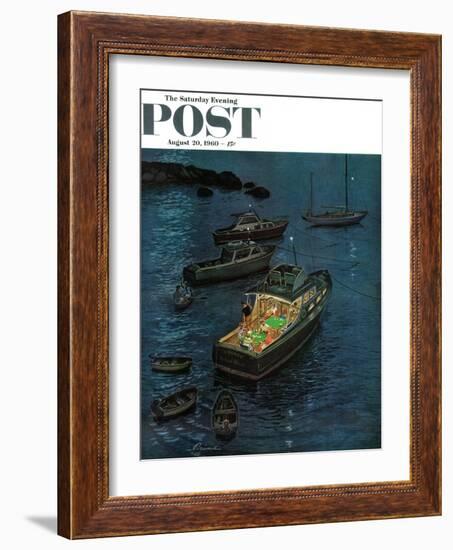 "All Hands on Deck," Saturday Evening Post Cover, August 20, 1960-Ben Kimberly Prins-Framed Giclee Print