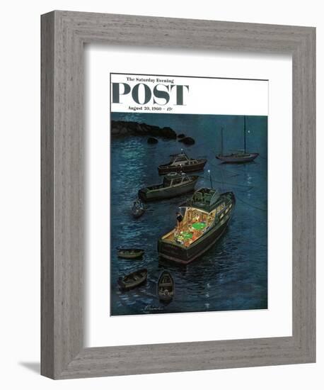 "All Hands on Deck," Saturday Evening Post Cover, August 20, 1960-Ben Kimberly Prins-Framed Giclee Print