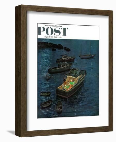 "All Hands on Deck," Saturday Evening Post Cover, August 20, 1960-Ben Kimberly Prins-Framed Giclee Print