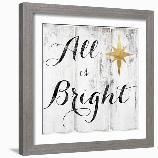 All is Bright-Color Bakery-Framed Giclee Print