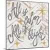 All is Calm All is Bright-Elizabeth Medley-Mounted Art Print