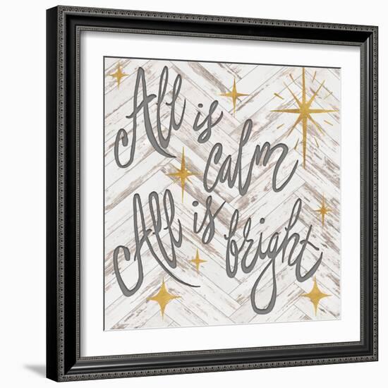 All is Calm All is Bright-Elizabeth Medley-Framed Art Print