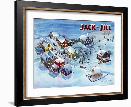 All Is Calm - Jack and Jill, January 1950-Dorothy Jones-Framed Giclee Print