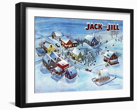 All Is Calm - Jack and Jill, January 1950-Dorothy Jones-Framed Giclee Print