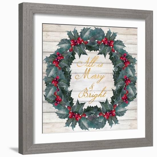 All Is Merry & Bright-Lanie Loreth-Framed Art Print