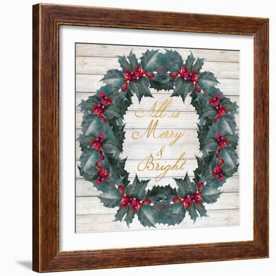 All Is Merry & Bright-Lanie Loreth-Framed Art Print