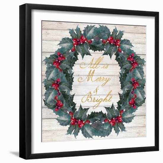 All Is Merry & Bright-Lanie Loreth-Framed Art Print