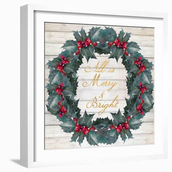 All Is Merry & Bright-Lanie Loreth-Framed Art Print