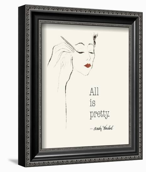 All is Pretty (Eyeliner)-null-Framed Art Print