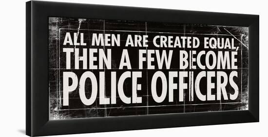 All Men-Police-Stephanie Marrott-Framed Art Print